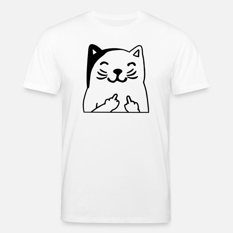 Du kannst mich mal Katze - Stanley/Stella Unisex Bio-T-Shirt CREATOR  - Weiß