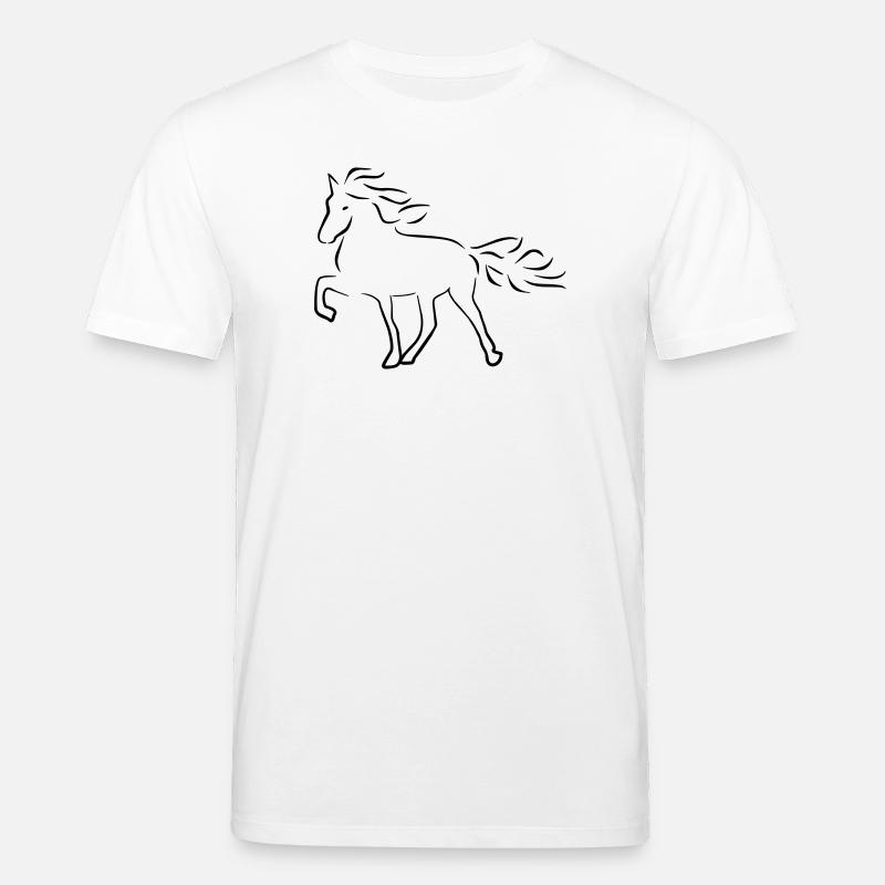 Cheval d’Islande - T-shirt bio CREATOR Stanley/Stella Unisexe - blanc