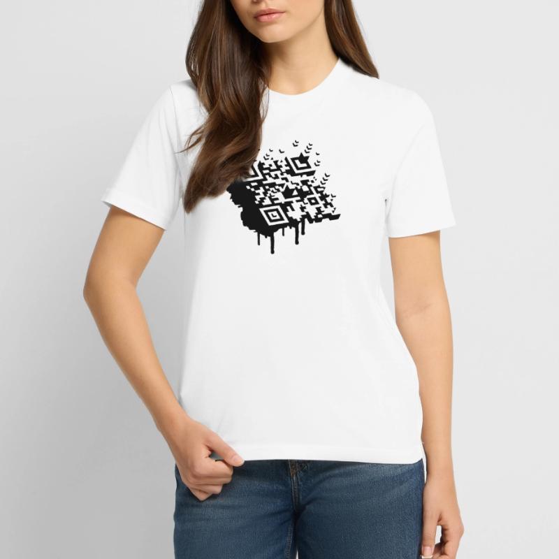 A 3D bar code as a graffiti Stanley/Stella CREATOR Unisex Organic T-Shirt