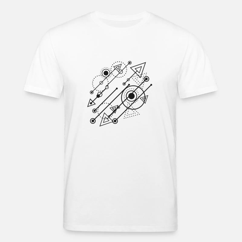 Flux d’énergie géométriques - T-shirt bio CREATOR Stanley/Stella Unisexe - blanc