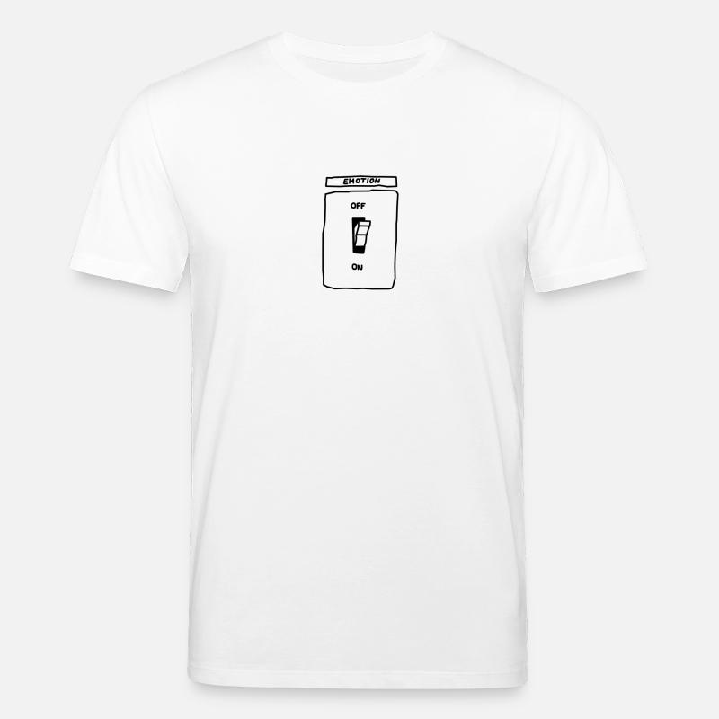 Interrupteur d'éclairage Emotion On Off - T-shirt bio CREATOR Stanley/Stella Unisexe - blanc
