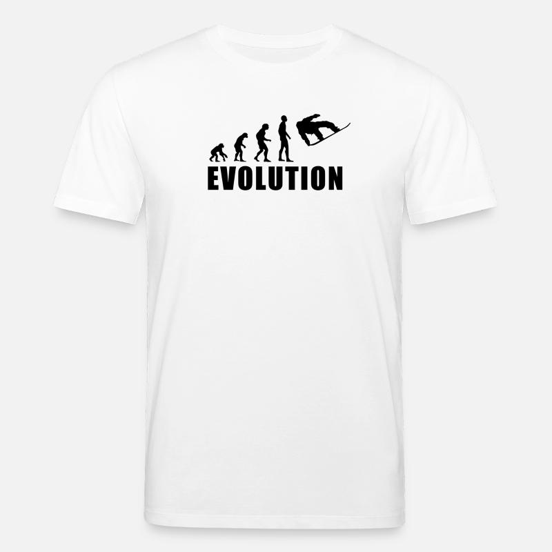 EVOLUTION SNOWBOARD Neige Hiver Cadeau - T-shirt bio CREATOR Stanley/Stella Unisexe - blanc