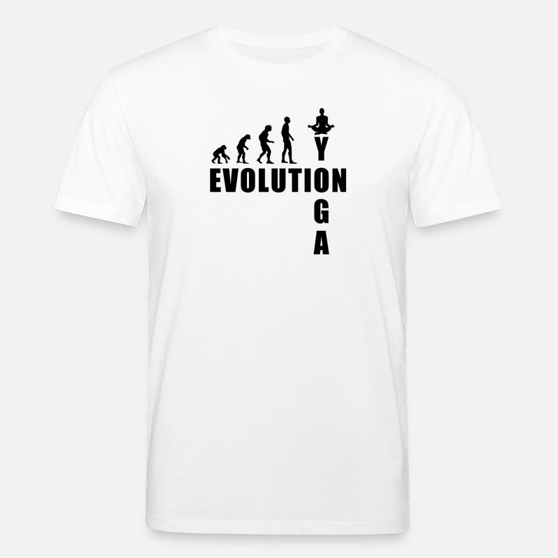 EVOLUTION Yoga Meditation Geschenk - Stanley/Stella Unisex Bio-T-Shirt CREATOR  - Weiß