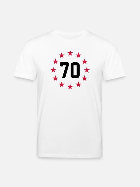 70 years - Stanley/Stella CREATOR Unisex Organic T-Shirt - white