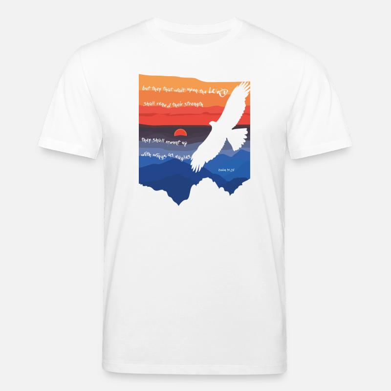 Jesaja 40,31 / Bibelvers - Stanley/Stella Unisex Bio-T-Shirt CREATOR - Weiß