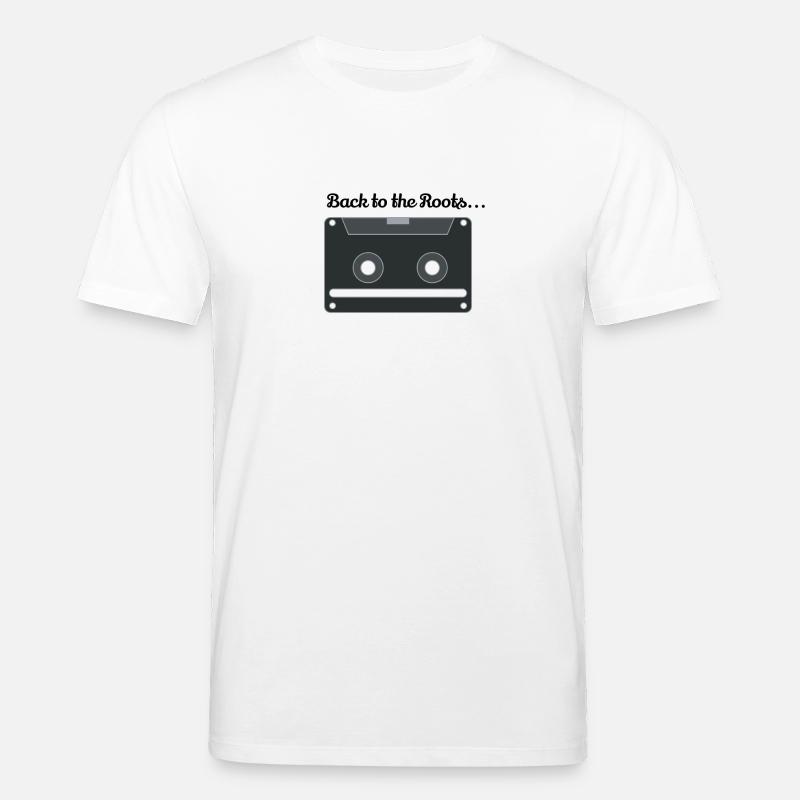 Kassette Gesicht Retro - Stanley/Stella Unisex Bio-T-Shirt CREATOR  - Weiß