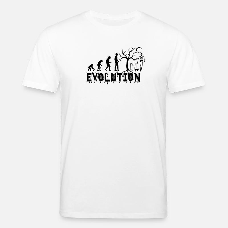 EVOLUTION HALLOWEEN gift - Stanley/Stella CREATOR Unisex Organic T-Shirt - white