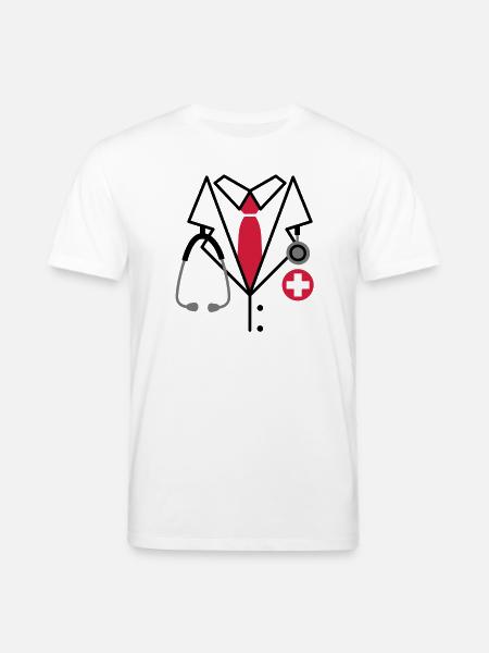 Doktor, Doktor Kostüm - Stanley/Stella Unisex Bio-T-Shirt CREATOR  - Weiß
