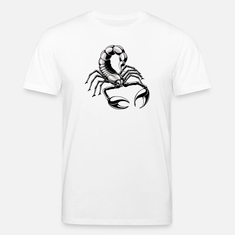 Skorpion - silber - grau - Stanley/Stella Unisex Bio-T-Shirt CREATOR  - Weiß