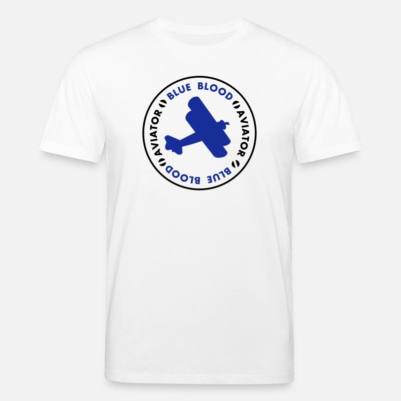 Aviator- blue blood - Stanley/Stella Unisex Bio-T-Shirt CREATOR  - Weiß