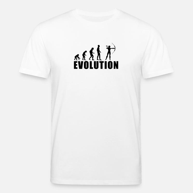 EVOLUTION BOGENSCHIESSEN Geschenk - Stanley/Stella Unisex Bio-T-Shirt CREATOR  - Weiß