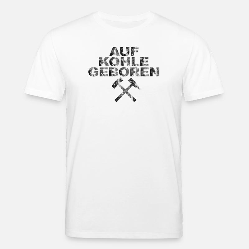 AUF KOHLE GEBOREN - Stanley/Stella Unisex Bio-T-Shirt CREATOR  - Weiß