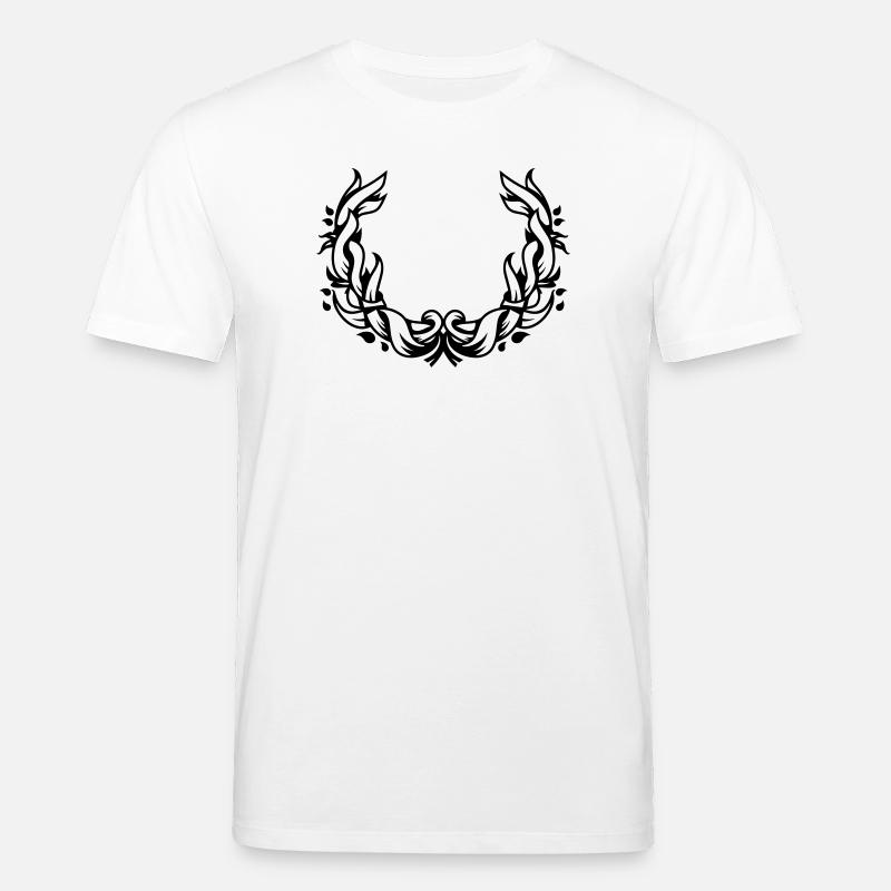 floraler Kranz - Stanley/Stella Unisex Bio-T-Shirt CREATOR  - Weiß