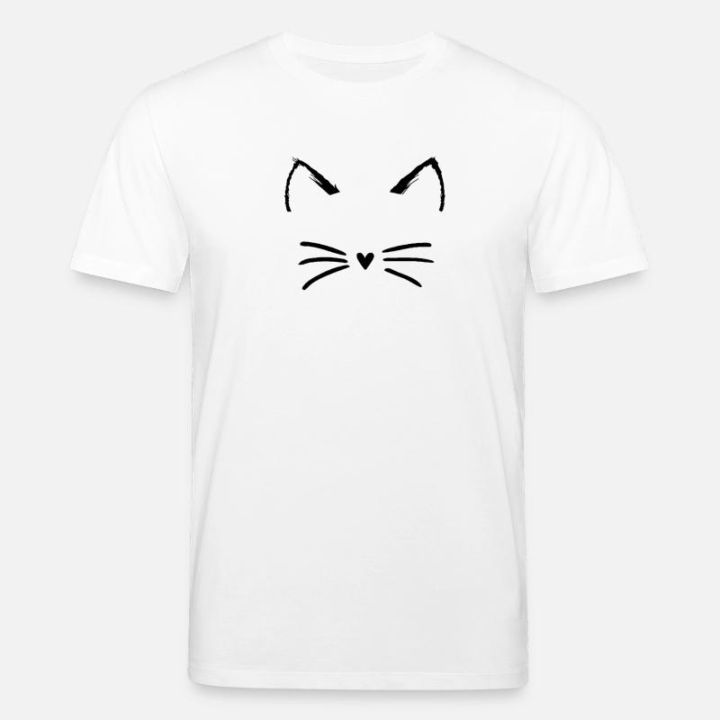 lustige Katze - Stanley/Stella Unisex Bio-T-Shirt CREATOR  - Weiß