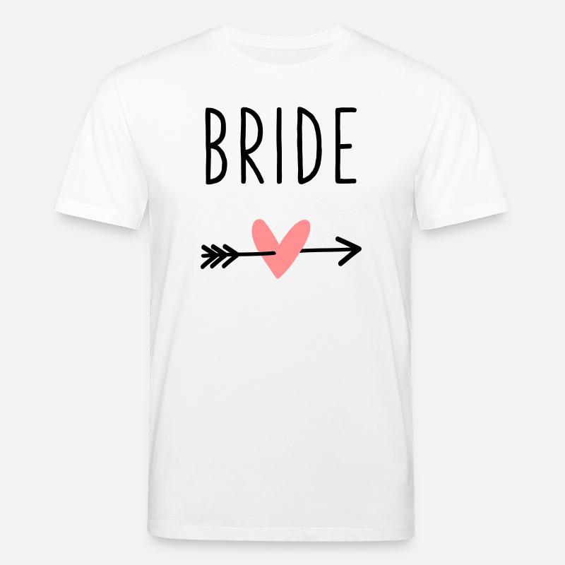 Bride Herz Amor Pfeil Junggesellenabschied - Stanley/Stella Unisex Bio-T-Shirt CREATOR  - Weiß