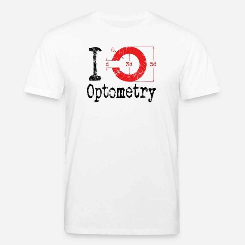 I love Optometry Optometrist - Stanley/Stella Unisex Bio-T-Shirt CREATOR  - Weiß