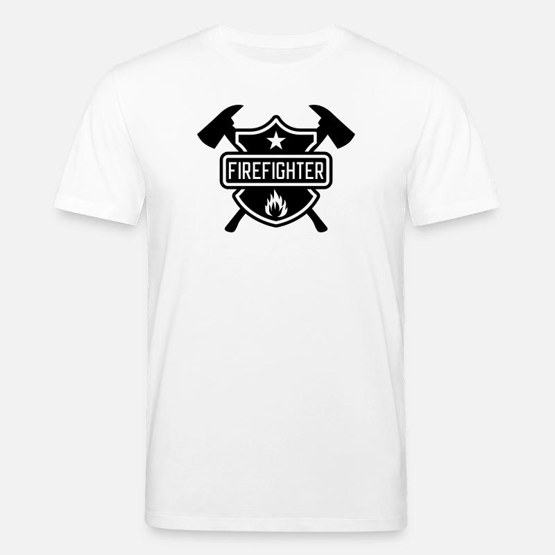 Firefighter - T-shirt bio CREATOR Stanley/Stella Unisexe - blanc