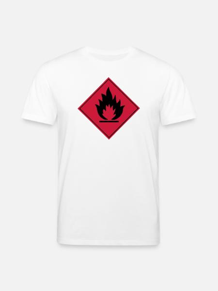 Flammable - Stanley/Stella CREATOR Unisex Organic T-Shirt - white