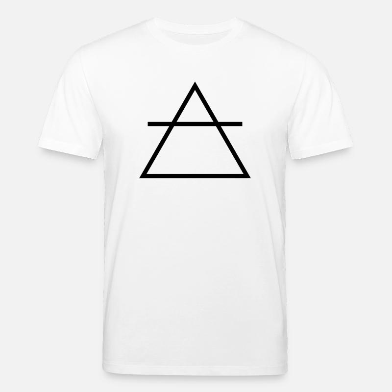 Alchimie-Symbol-Monochrom-Alchemie der Luft - Stanley/Stella Unisex Bio-T-Shirt CREATOR - Weiß