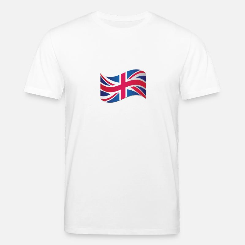 Illustration du drapeau de l’Union Jack - T-shirt bio CREATOR Stanley/Stella Unisexe - blanc