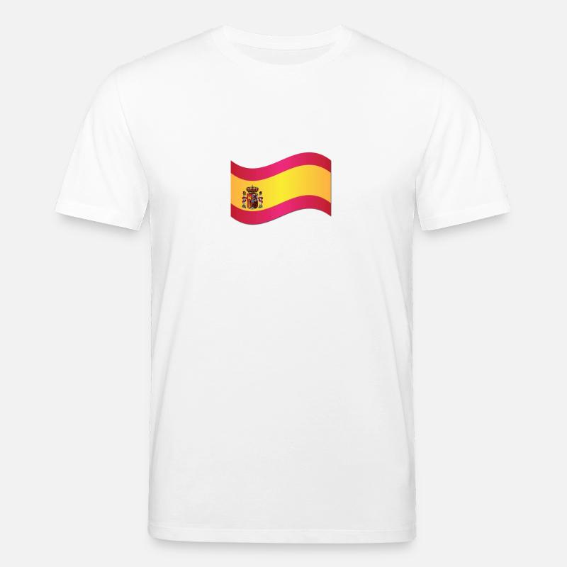 Drapeau espagnol - T-shirt bio CREATOR Stanley/Stella Unisexe - blanc