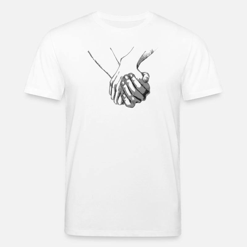 Main dans la main - T-shirt bio CREATOR Stanley/Stella Unisexe - blanc