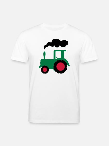 tracteur - T-shirt bio CREATOR Stanley/Stella Unisexe - blanc