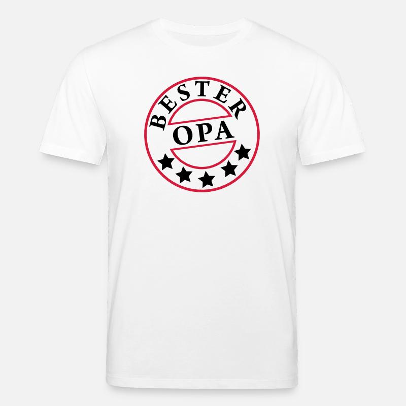 „Bester Opa“ - Stanley/Stella Unisex Bio-T-Shirt CREATOR  - Weiß