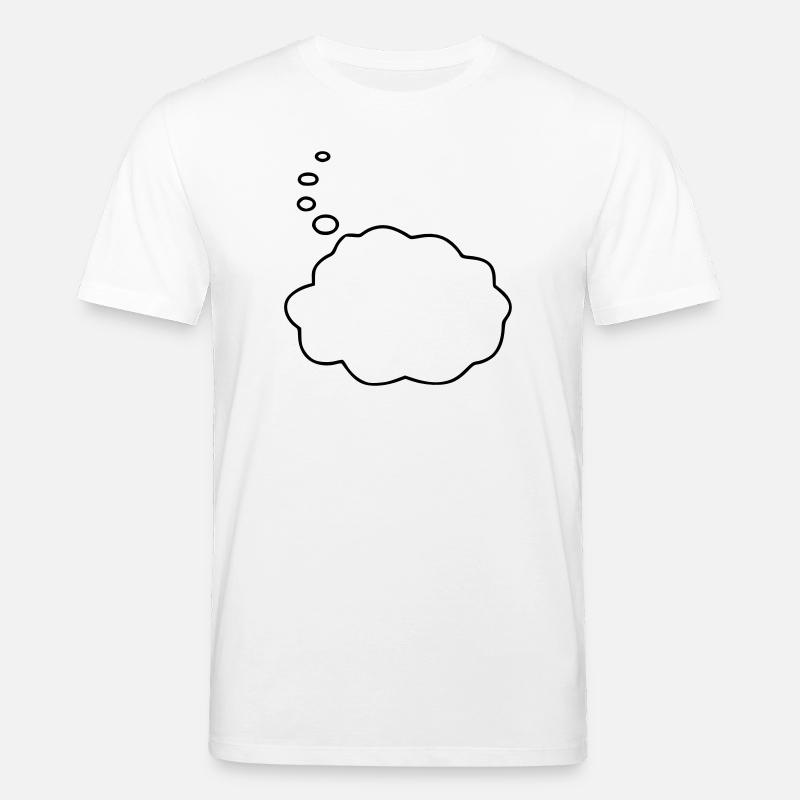 Speech Bubble / Thought Bubble - Stanley/Stella CREATOR Unisex Organic T-Shirt - white