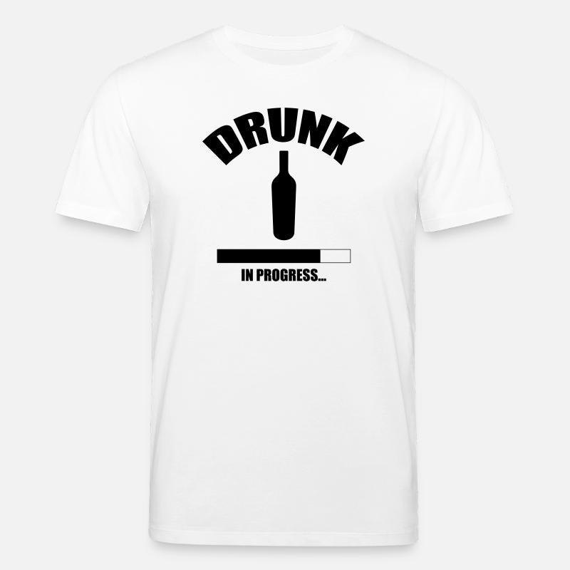 Drunk in progress... - Stanley/Stella Unisex Bio-T-Shirt CREATOR  - Weiß
