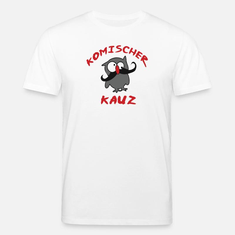 komischer Kauz - Stanley/Stella Unisex Bio-T-Shirt CREATOR  - Weiß