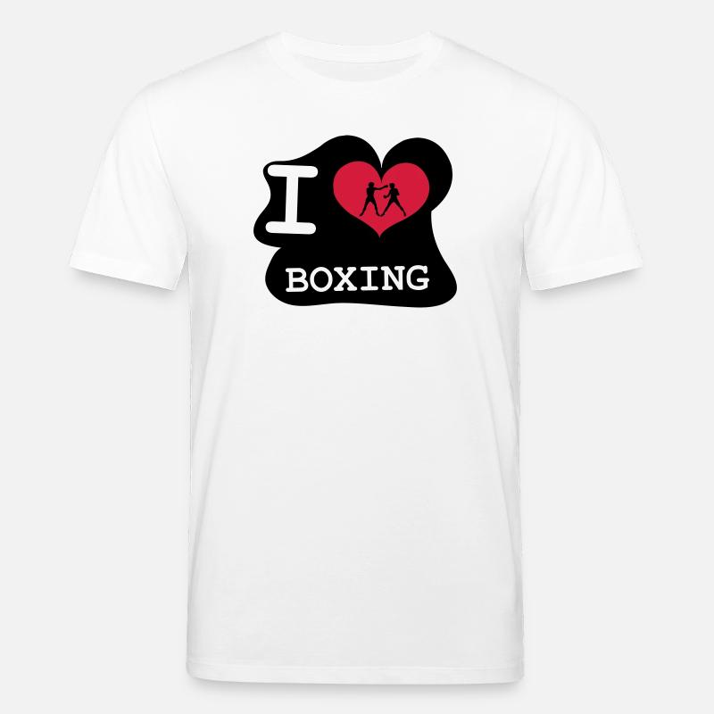 I Love Boxing - Stanley/Stella Unisex Bio-T-Shirt CREATOR  - Weiß