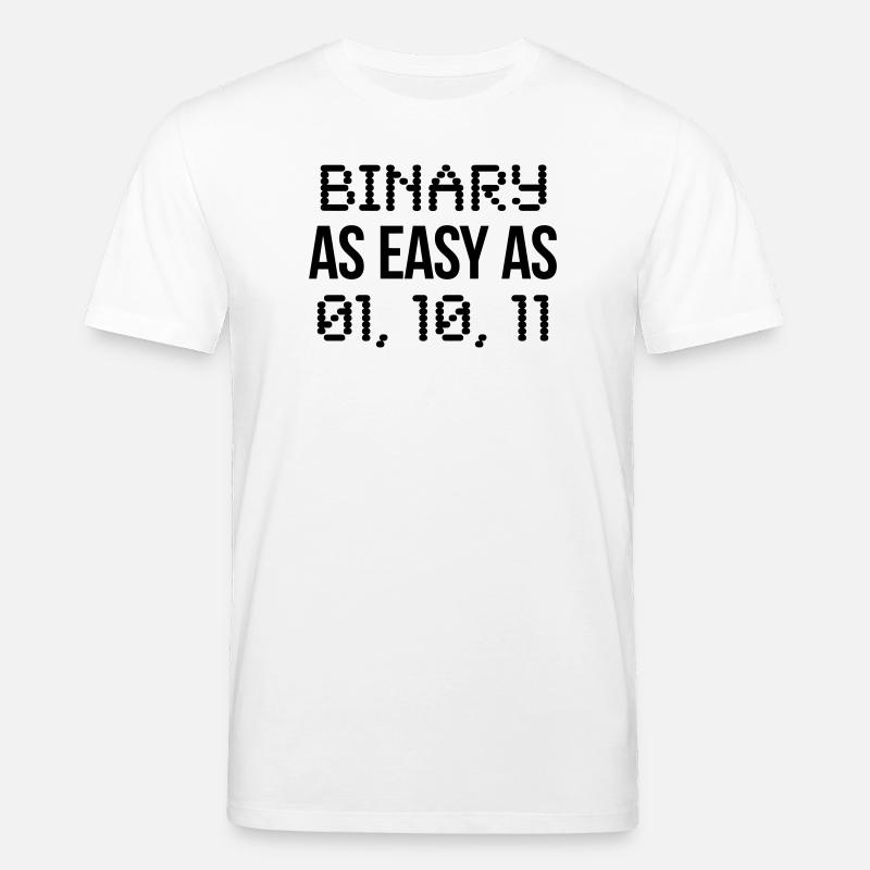 binary - Stanley/Stella CREATOR Unisex Organic T-Shirt - white