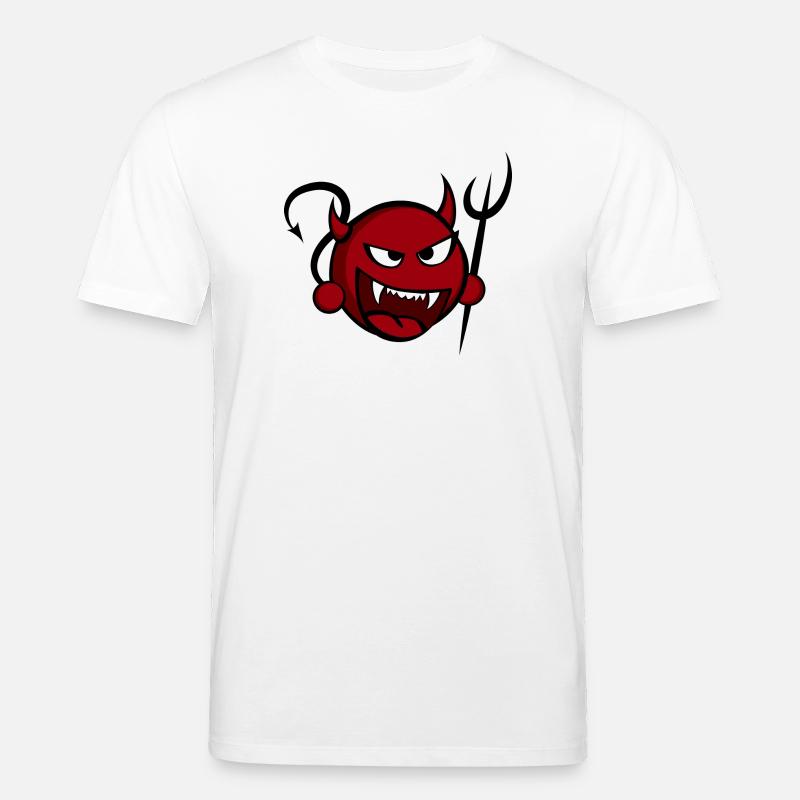Teufelchen mit Dreizack - Stanley/Stella Unisex Bio-T-Shirt CREATOR  - Weiß