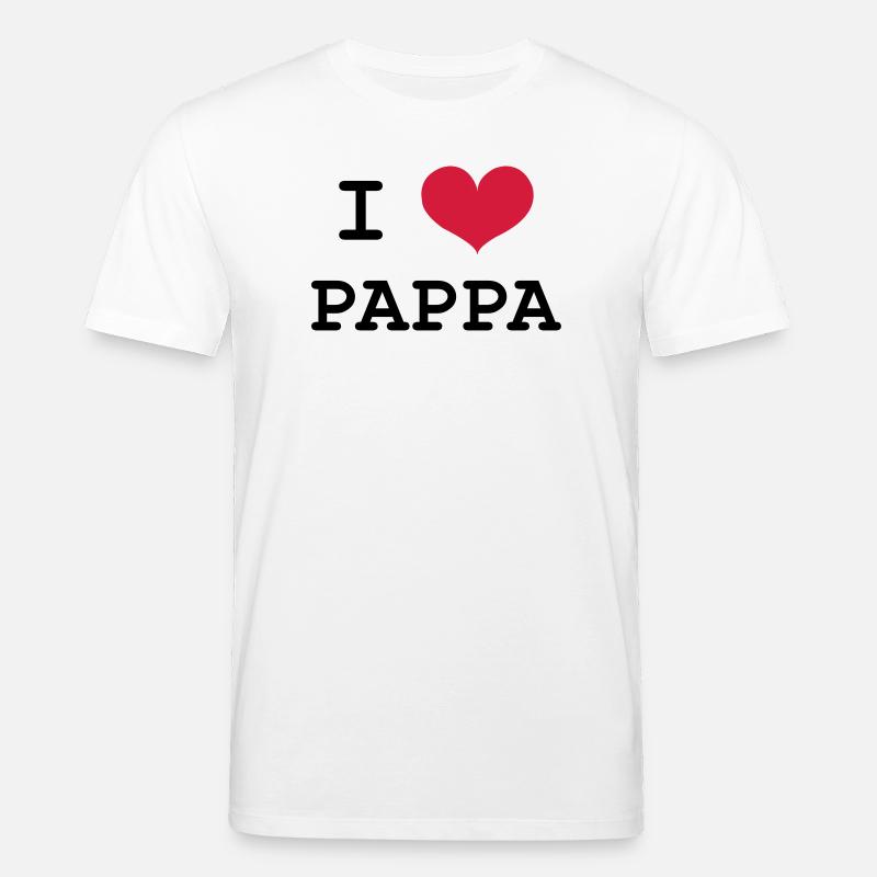 I Love Pappa - Stanley/Stella Unisex Bio-T-Shirt CREATOR  - Weiß