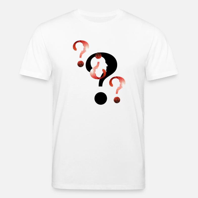 Point d’interrogation Feux d’artifice - T-shirt bio CREATOR Stanley/Stella Unisexe - blanc