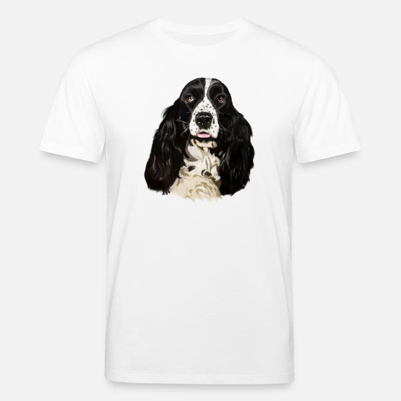 cocker spaniel - T-shirt bio CREATOR Stanley/Stella Unisexe - blanc