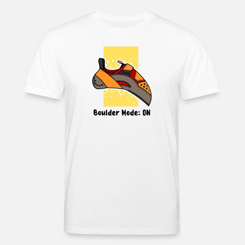 Boulder Boulderer Klettern Felsklettern Bergsport - Stanley/Stella Unisex Bio-T-Shirt CREATOR  - Weiß