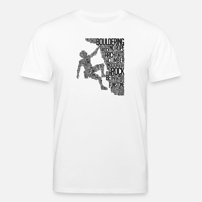 Boulder Escalade escalade escalade de roches - T-shirt bio CREATOR Stanley/Stella Unisexe - blanc