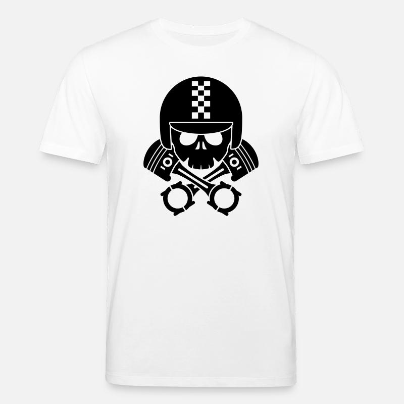schädel helm kolben - Stanley/Stella Unisex Bio-T-Shirt CREATOR  - Weiß