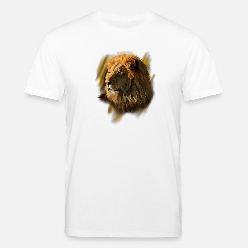 Löwe - Stanley/Stella Unisex Bio-T-Shirt CREATOR  - Weiß