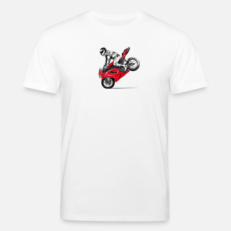 Motorrad Trick - Stanley/Stella Unisex Bio-T-Shirt CREATOR  - Weiß