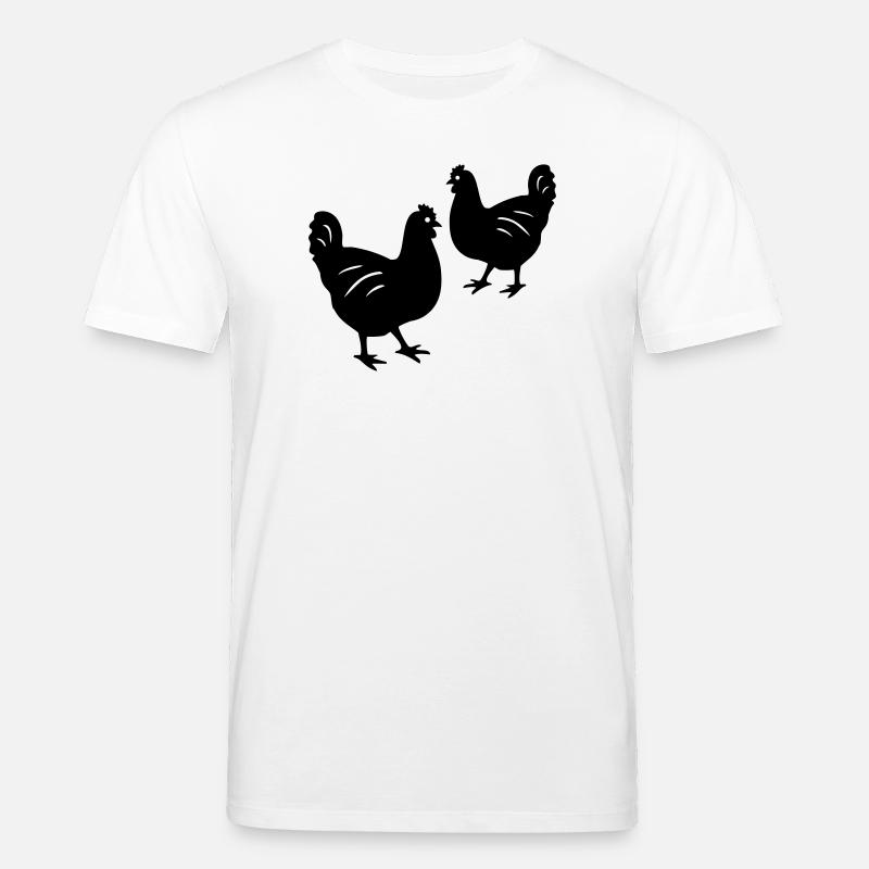Hühner - Stanley/Stella Unisex Bio-T-Shirt CREATOR  - Weiß