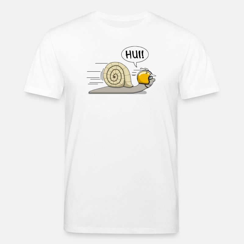 Escargot de course - l’original - T-shirt bio CREATOR Stanley/Stella Unisexe - blanc