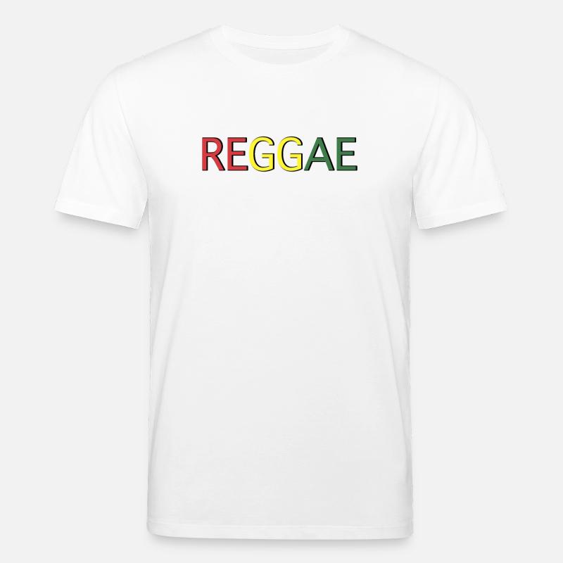 Reggae Farbcode Schriftzug - Stanley/Stella Unisex Bio-T-Shirt CREATOR  - Weiß