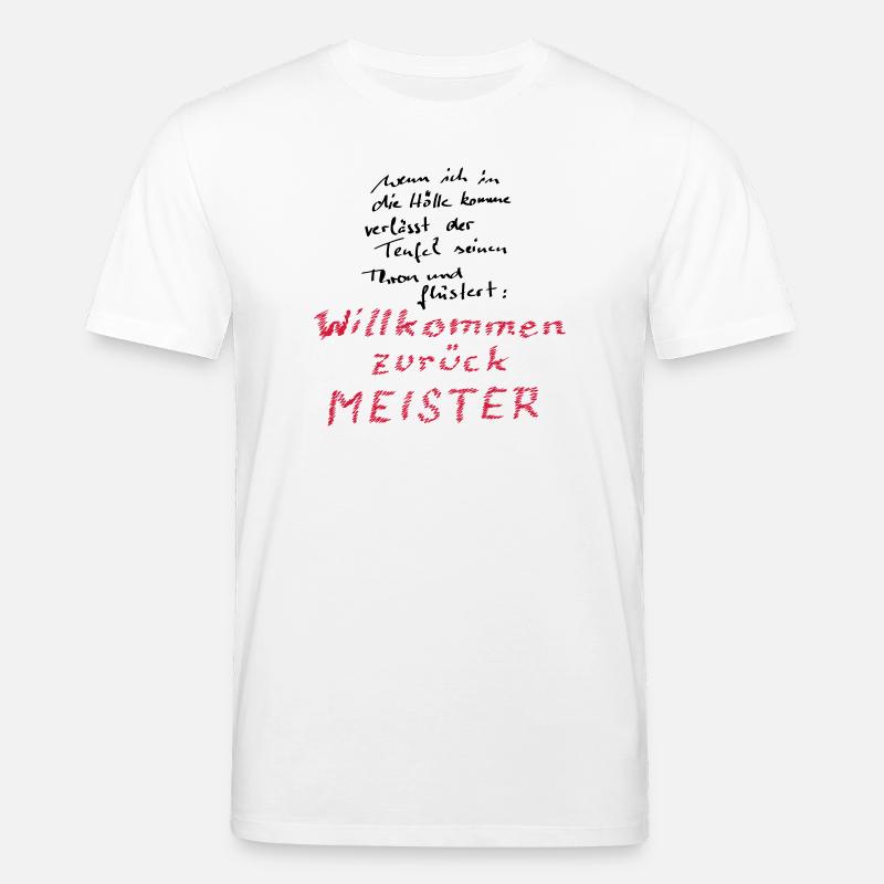 Willkommen zurück Meister - Stanley/Stella Unisex Bio-T-Shirt CREATOR  - Weiß