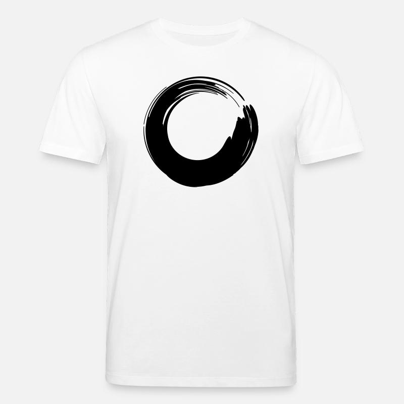 Pinselstrich-Kreis - Stanley/Stella Unisex Bio-T-Shirt CREATOR  - Weiß