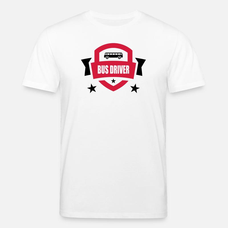 Bus / Busfahrer / Arbeit / Job - Stanley/Stella Unisex Bio-T-Shirt CREATOR - Weiß
