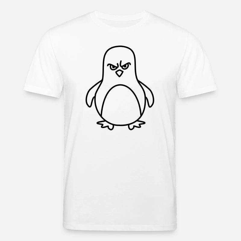lustiger pinguin - Stanley/Stella Unisex Bio-T-Shirt CREATOR  - Weiß