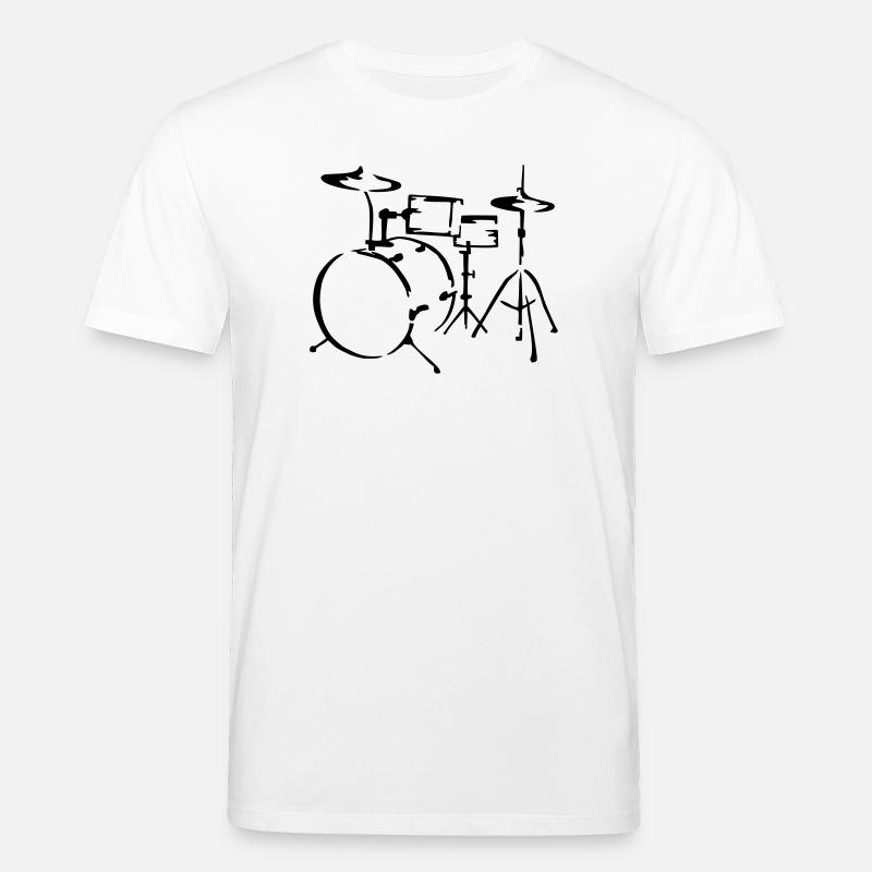 percussions - T-shirt bio CREATOR Stanley/Stella Unisexe - blanc